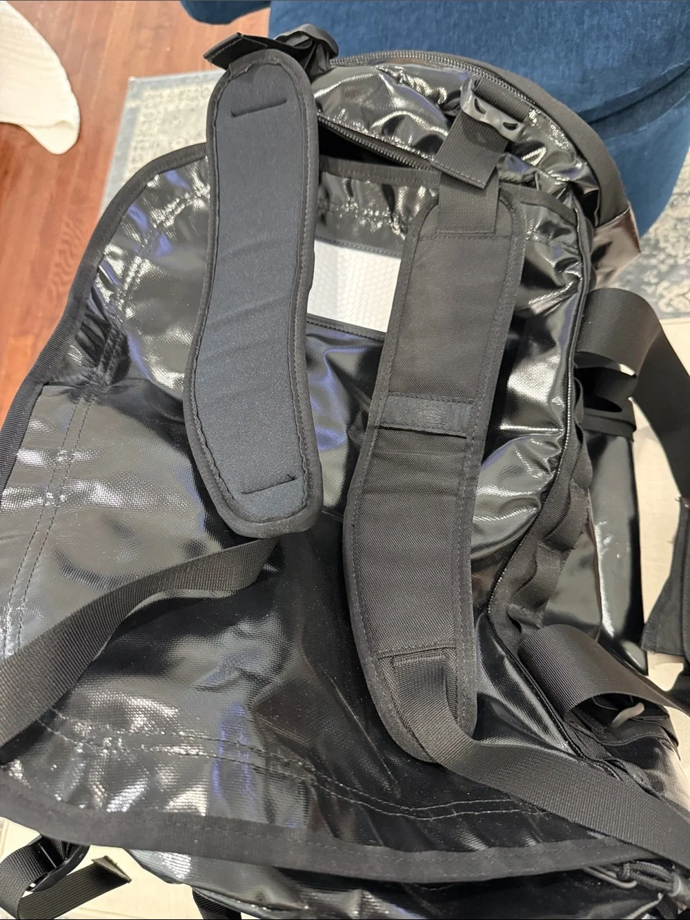 The North Face Black Men's Duffel Sling Bag/ backpack